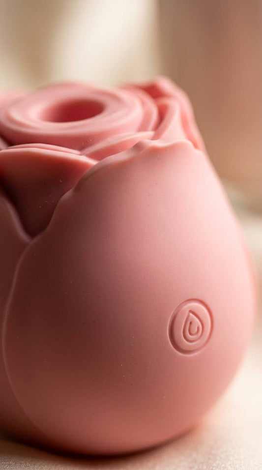 Close-up of Velyra Bloom's soft matte silicone texture